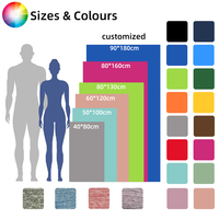 Customizable Logo Microfiber Beach Towel Solid Soft Suede Quick-Dry and Absorbent with Simple Plain Design