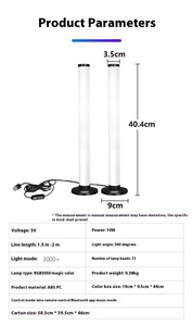 RGB Gaming Musik-Sync Ambiente-Beleuchtung 360-Grad Smart <span class=keywords><strong>LED</strong></span>-Lichtleiste USB Modernes Design Rhythmus-Ambientebeleuchtung für Gaming-Räume - Product Image 6