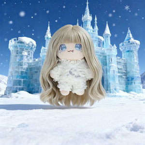 Poupée princesse en peluche de luxe sur mesure de 20 cm, cheveux blonds, décorée, vêtements interchangeables, peluche en coton, peluche <span class=keywords><strong>nue</strong></span>, fabriquée en usine OEM - Product Image 2