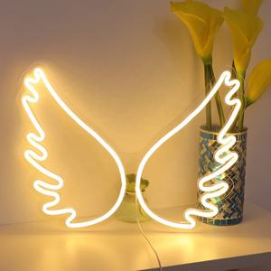 Cosun hello splendida decorazione dell'insegna al neon ha condotto la luce della lettera, insegna al neon delle ali al neon, ali d'angelo al neon - Product Image 2