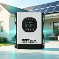 Contrôleur de charge solaire intelligent MPPT 60A 96V avec activation de batterie à 0V et écran LCD réglable pour système solaire domestique hors réseau