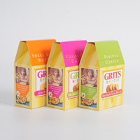 Boîtes d'emballage en carton kraft biodégradable recyclé de qualité alimentaire avec logo personnalisé ou pour biscuits