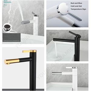 Lavabo de mano de arte con patrón de mármol moderno sobre encimera de cerámica para baño de apartamento o Hotel diseño tradicional - Product Image 6