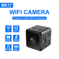 Mini caméra WiFi WK17 75 °   Caméra IP Mini 720P sans fil à détection de mouvement CMOS grand angle sans vision nocturne pour la sécurité domestique