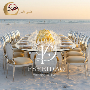 Luxurious Modern Gold Stainless Steel Customized Dining Table & <b>Chairs</b> for Wedding Banquet Hotel Apartment Events - Product Image 2