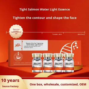 Set <span class=keywords><strong>de</strong></span> la Serie Cinema, Salmon Water Glow, Líquido Original Reafirmante, Antiarrugas, <span class=keywords><strong>para</strong></span> el Cuidado <span class=keywords><strong>de</strong></span> la Piel Grasa, Uso Doméstico, Belleza, Mujeres, Modelo - Product Image 2