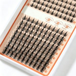 Extensions <span class=keywords><strong>de</strong></span> <span class=keywords><strong>cils</strong></span> individuelles en bouquets style Manga, noires, à pointes effilées, volume léger, pour pose DIY, kit <span class=keywords><strong>de</strong></span> bouquets <span class=keywords><strong>de</strong></span> <span class=keywords><strong>cils</strong></span> en gros - Product Image 6