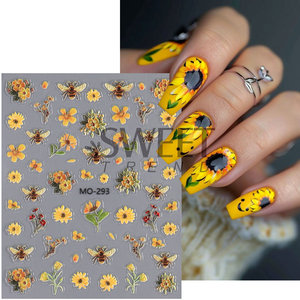 Pegatinas de <span class=keywords><strong>uñas</strong></span> de margaritas de verano 5D calcomanías autoadhesivas en relieve lindas pegatinas de <span class=keywords><strong>uñas</strong></span> de <span class=keywords><strong>girasol</strong></span> flores en las <span class=keywords><strong>uñas</strong></span> - Product Image 6