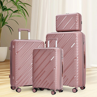Valise unisexe écologique en PP, simple, moderne, légère, imperméable, durable, multifonctionnelle, polyvalente, avec roulettes fixes à 4 roues