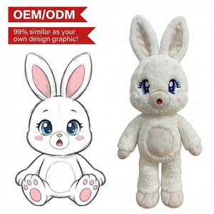 Fabricant <span class=keywords><strong>de</strong></span> jouets en peluche personnalisés en gros, incluant des poupées, des lapins aux grands yeux hautement réalistes, et des mascottes <span class=keywords><strong>de</strong></span> marques <span class=keywords><strong>pour</strong></span> <span class=keywords><strong>maternité</strong></span> et bébé - Product Image 1