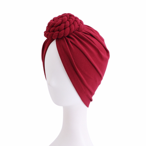 Turbante trenzado con estampado africano para mujer, turbante con nudo, bufanda, accesorios para el cabello - Product Image 5