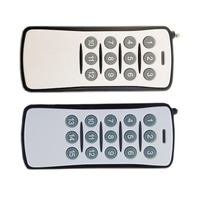 Taidacent 12/15/18 touches 315/433mhz télécommande sans fil universelle Code d'apprentissage télécommande bouton 433MHZ émetteur