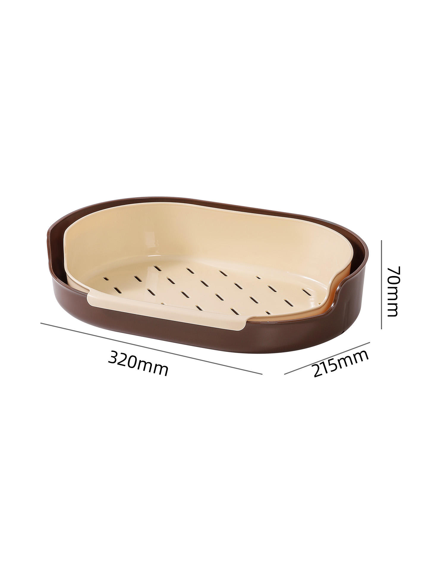 Couleur crème monocouche + marron