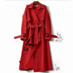 2025 primavera otoño coreano cortavientos <span class=keywords><strong>abrigo</strong></span> largo chaqueta para mujer - Product Image 6