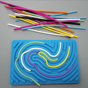 Nuova scheda di attività sensoriale in Silicone Fidget giocattolo per bambini e adulti con <span class=keywords><strong>autismo</strong></span> occupato a bordo per 5 a 7 anni di <span class=keywords><strong>età</strong></span> - Product Image 1