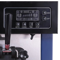 Machine à crème glacée 22-30L/H Prix de fabrication automatique de crème glacée molle Machine à crème glacée commerciale pour les affaires Italienne