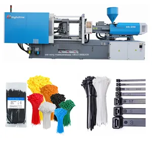 Highshine HS-280 Black Nylon PA66 Plastic Cable Ties Fast Production Injection Molding Machine 280T