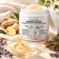 Baume Chauffant Botanique Fermenté pour Massage des Pieds 100ml – Soin Post-Activité Pieds et Mollets – Confort Peaux Sèches – Bien-être SPA – Marque Privée