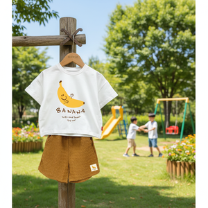 Ensemble de vêtements décontractés de style coréen OZKIZ pour garçons de 2 à 6 ans, mode estivale, vente en gros, tenue pour enfants à motifs de dessins animés - Product Image 3