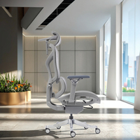 Chaise de bureau pivotante ergonomique en maille, en alliage d'aluminium, moderne, de luxe, réglable, vente en gros d'usine, certifiée classe 4