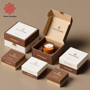 Baoren เทียนทีไลท์สีน้ำตาลมีกลิ่นหอมแนวฮาโลวีนกล่องตกแต่งซูเปอร์มาร์เก็ตที่เป็นมิตรกับสิ่งแวดล้อม - Product Image 2