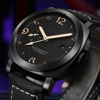 Montre GMT Mécanique de Luxe pour Homme, Création de Designer Italien, Édition Limitée Sportive Plongeur Étanche à 100 Mètres
