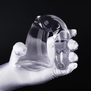 Dikke Paardenvormige Riem-On Transparant Kristal Realistische 100% Waterdicht Super Lange Oversized Anale Dildo 'S Fallus Sticks Volwassen - Product Image 4