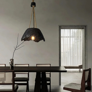 Lámpara Colgante Wabi Sabi Nórdica Moderna para Comedor o Restaurante, de Poliestireno de Alta Densidad y Metal, LED de Alta Calidad, Modelo Viana - Product Image 3