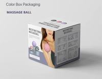 Balle de massage multifonctionnelle en TPE pour fascia, relaxant musculaire pour jambes et cou, point de pression, massage des tissus profonds, yoga, pilates, fitness à domicile