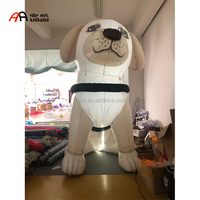 Modèle de chien gonflable géant de dessin animé avec souffleur d'air