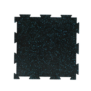 Azulejos de gimnasio entrelazados Supersafe duraderos de alta calidad de Malasia, pisos de goma resistentes a los rayos UV absorbentes de ruido - Product Image 3