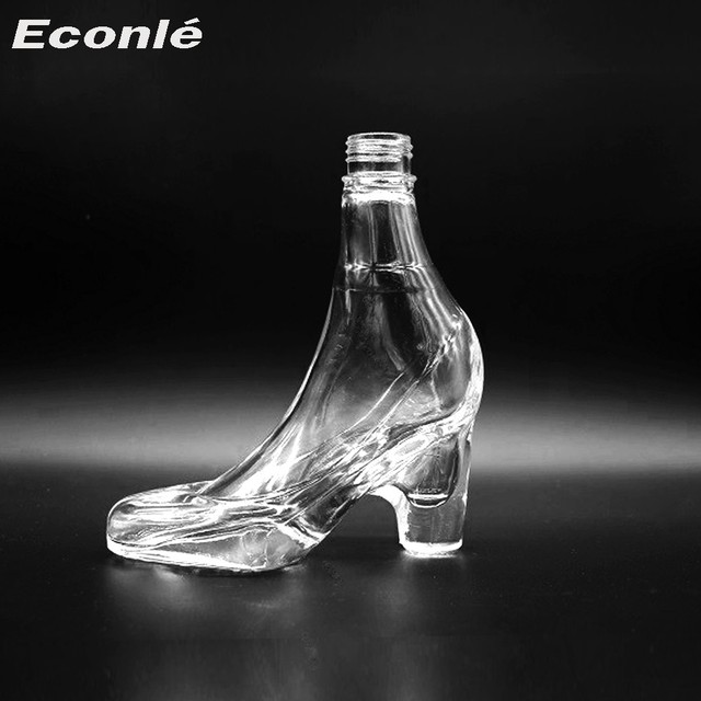 Lady Hugh Heel Shoe Shape Glass Liquor Bottle Spirits Glass Gift Bottle 6oz 12oz
