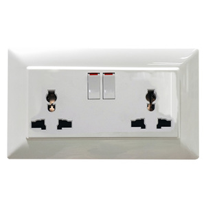 Presa Elettrica Doppia VNX 13A/15A, Presa Multipla 220V con Interruttore, Presa a Muro Britannica a 3 Pin - Product Image 1