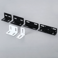 Connecteur de meubles fixe en forme de L en fer industriel 90 °   Support d'angle fixe pour cadre de meubles domestiques