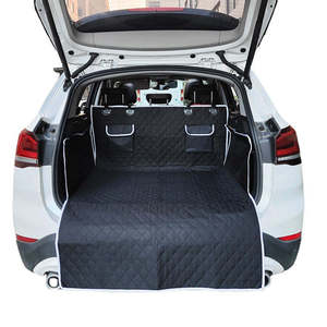 Housse résistante à l'eau pour animaux de compagnie Tapis de siège pour chien SUV Sedans <span class=keywords><strong>Vans</strong></span> <span class=keywords><strong>Vans</strong></span> With Bumper Flap Protector Non <span class=keywords><strong>Slip</strong></span> - Product Image 1