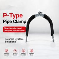 Serre-tube en acier galvanisé réglable de type P, fabriqué en Chine par TEBAK