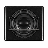 Kotak Subwoofer Pasif Trapesium Heavy Duty Aftermarket Besar untuk Mobil, 12 Inch DC 12V, Kabinet Speaker Audio Bass Kuat