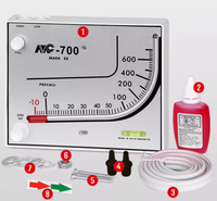MC -700 Red Oil Pressure Meters Multi-range Clean Room Civil Defense Broiler Chicken Dedicated