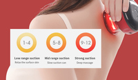 Appareil intelligent de thérapie par ventouses et chaleur, rechargeable par USB, à 12 niveaux, avec affichage LED, massage anti-arthritique