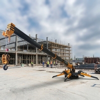 Guindaste Aranha Telescópico Mini Certificado CE para Construção, Capacidade de 5 Toneladas e 8 Toneladas, Ideal para Trabalho em Altura