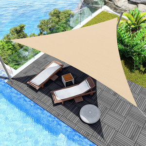Voiles d'ombrage en HDPE rectangulaires 3x3M-5x5M, auvents de jardin, anti-UV, stabilisés, respirants, voiles d'ombrage pour l'extérieur - Product Image 3