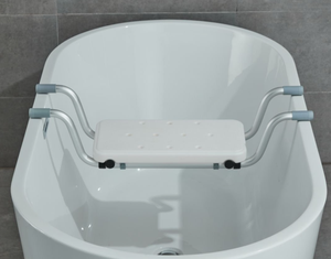 Badewanne Dusch stuhl Badewannen bänke aus Aluminium legierung Badesitz, einstellbare Länge für ältere Menschen, Behinderte - Product Image 1