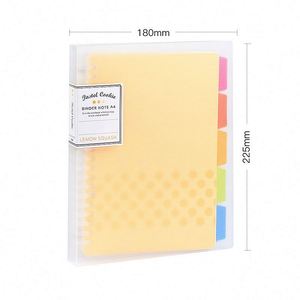 Colorful PVC PP Waterproof A6 A5 A4 Spiral Binding School <b>Planners</b> Journal <b>Notebook</b> for Loose Leaf Sheets - Product Image 3