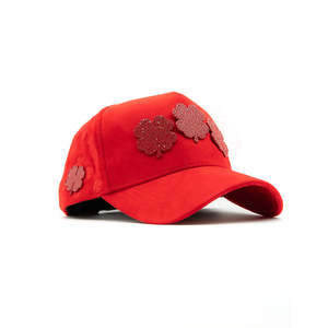 Cappellini da Baseball in Camoscio con Ricamo El Originals, Visiera in Camoscio, 5 Pannelli, Modello Dreamer Kanji - Product Image 3