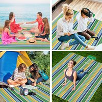 Couverture de pique-nique d'extérieur pliable, imperméable, écologique et durable, design personnalisé pour le camping