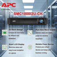 APC SMC1000I2U-CH 230V Fase Tunggal 1000VA/600W 2U Rak Sumber Daya Tanpa Interupsi MCSurge Guard untuk Router Jaringan Inti