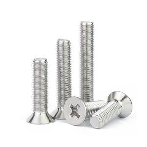 M2 M2.5 M3 M4 M5 Carbon Thép Chéo Lõm Bolt Tùy Chỉnh Chìm Đầu Phẳng Thép Không Gỉ Máy Vít - Product Image 1