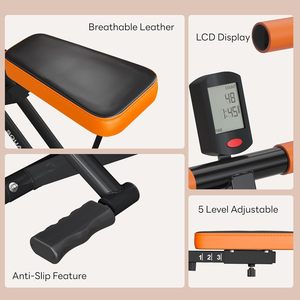 Wellshow thể thao Squat máy với có thể điều chỉnh sức đề kháng ban nhạc lõi máy tập thể dục Máy chèo thuyền cho phụ nữ tập luyện - Product Image 5