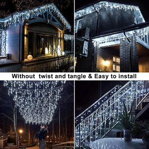 <span class=keywords><strong>Luces</strong></span> LED Solares Recargables en Forma de Tira, Control por Botón, IP65 Impermeables, para Exteriores, <span class=keywords><strong>Navidad</strong></span>, <span class=keywords><strong>Cascada</strong></span>, Específicas para Proyectos - Product Image 3