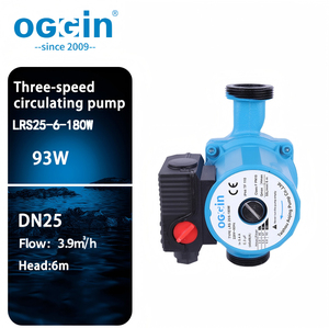 <span class=keywords><strong>Pompe</strong></span> de circulation d'eau chaude silencieuse OGGIN 25-6-180W, hauteur de refoulement 6m, <span class=keywords><strong>surpresseur</strong></span> automatique pour chauffage par le sol et solaire, 1 pouce 25mm 180mm - Product Image 1